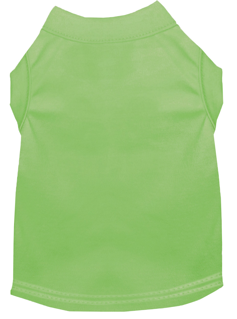 Plain Pet Shirts Lime Green 4X